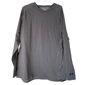 Under Armour Men’s Gray Fitted Cold Gear Long Sleeve Shirt Size 2XL